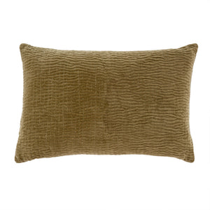 Velvet Kantha-Stitch Cushion