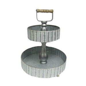 Metal Two-Tiered Tray