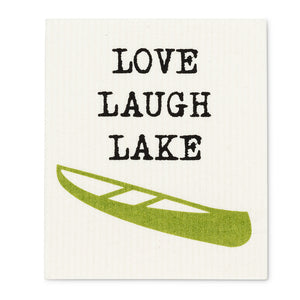 Swedish Dishcloth - Love Laugh Lake