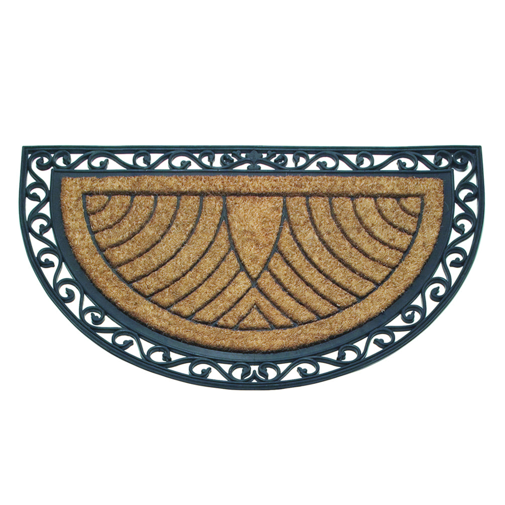 Jumbo Half Round Doormat with Border (Pick Up Only)