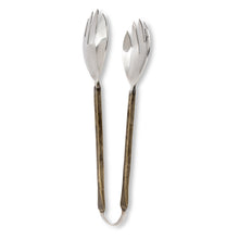 Load image into Gallery viewer, Antique Finish Salad Tongs
