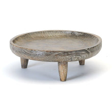 Load image into Gallery viewer, Round Wooden Tray With Legs
