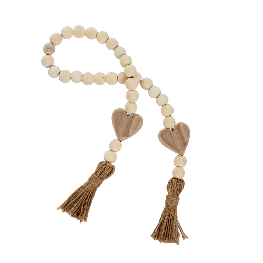 Heart Blessing Beads | Natural
