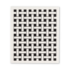 Swedish Dishcloth - Black and White Graphics