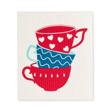 Load image into Gallery viewer, Swedish Dishcloth - Tea Time
