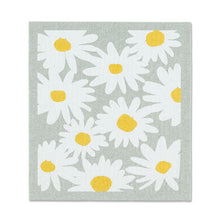 Load image into Gallery viewer, Swedish Dishcloth - Daisies &amp; Stripes
