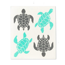 Load image into Gallery viewer, Swedish Dishcloth - Sea Turtles
