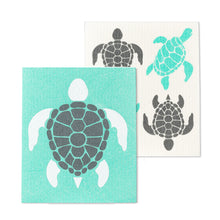 Load image into Gallery viewer, Swedish Dishcloth - Sea Turtles
