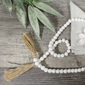 Tassel Blessing Beads | White