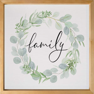 Family Wreath Sign