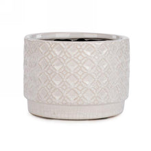 Load image into Gallery viewer, Textured Ivory Ceramic Planter
