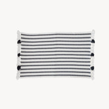 Load image into Gallery viewer, Grey Striped Bath Mat
