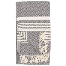 Load image into Gallery viewer, Turkish Towel - Hasir Carbon
