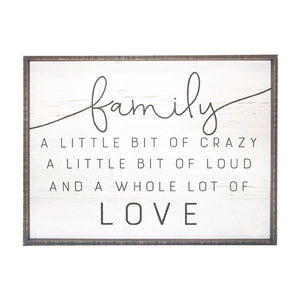 Family Framed Sign (Pick Up Only)