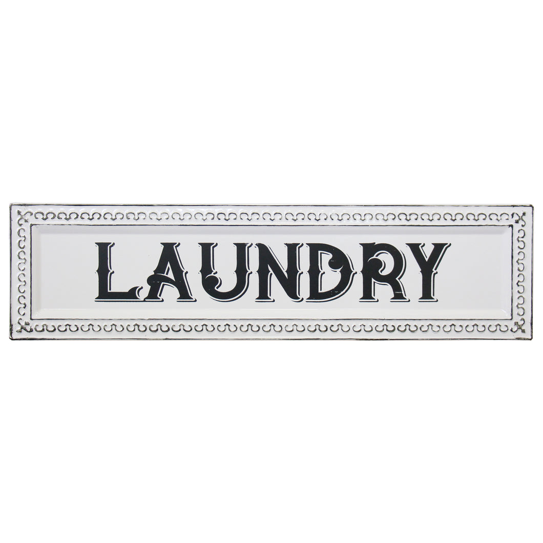 Slim Decal Laundry Sign