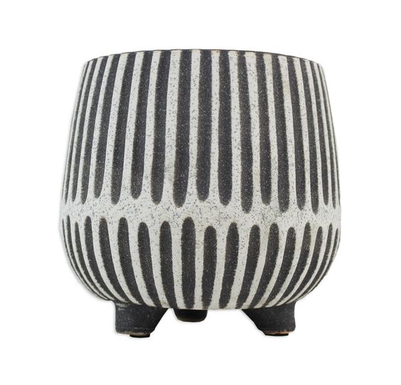 Stripe Footed Planter