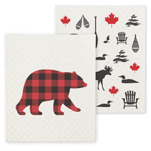 Load image into Gallery viewer, Swedish Dishcloth - Cottage Bear
