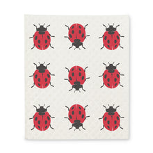 Load image into Gallery viewer, Swedish Dishcloth - Lady Bugs
