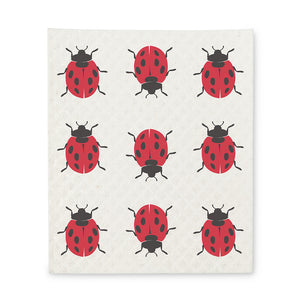 Swedish Dishcloth - Lady Bugs