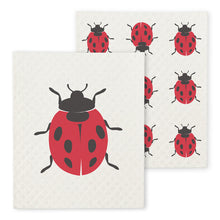 Load image into Gallery viewer, Swedish Dishcloth - Lady Bugs
