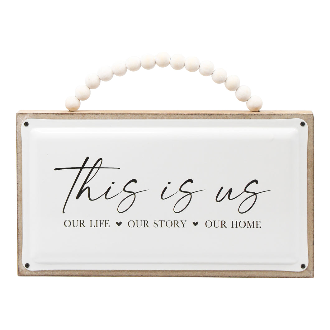 This is us Beaded Sign